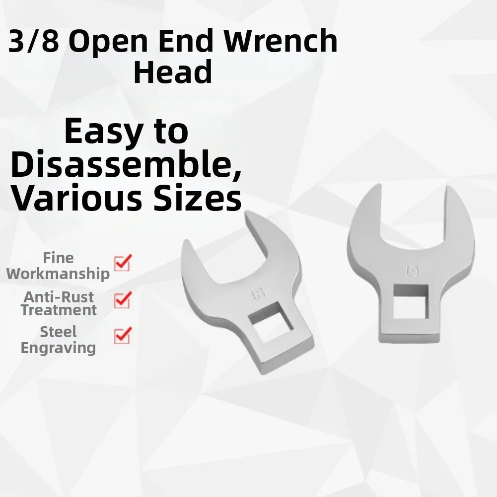 3/8" Quick-Release Ratchet Crowfoot Wrench – Chrome Alloy Ratchet Wrench Axl