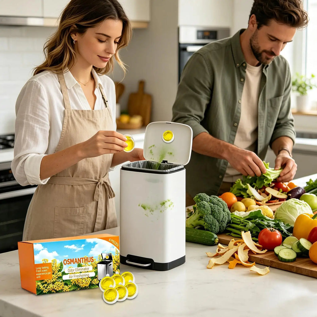 Trash Can Freshener 6-Pack – Citrus Gel Odor Absorber Trash Can Deodorizer Axl