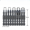 10-Pack 50mm Magnetic Screwdriver Bits – Alloy Steel 1/4" Hex Screwdriver Bit Set Axl 10pcs China Mainland