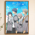 ReLIFE Anime Waterproof PVC Peel-and-Stick Wall Poster Anime Wall Poster Axl White05 40X50cmNoframe
