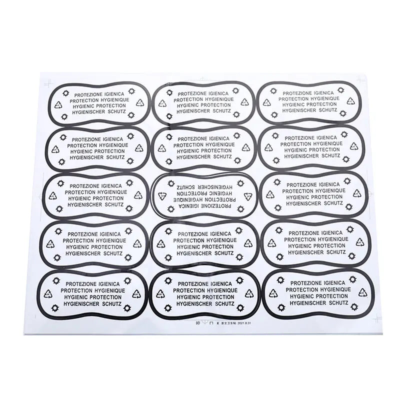 75-Pack Hygiene Try-On Labels for Swimwear & Lingerie Hygiene Label Stickers Axl