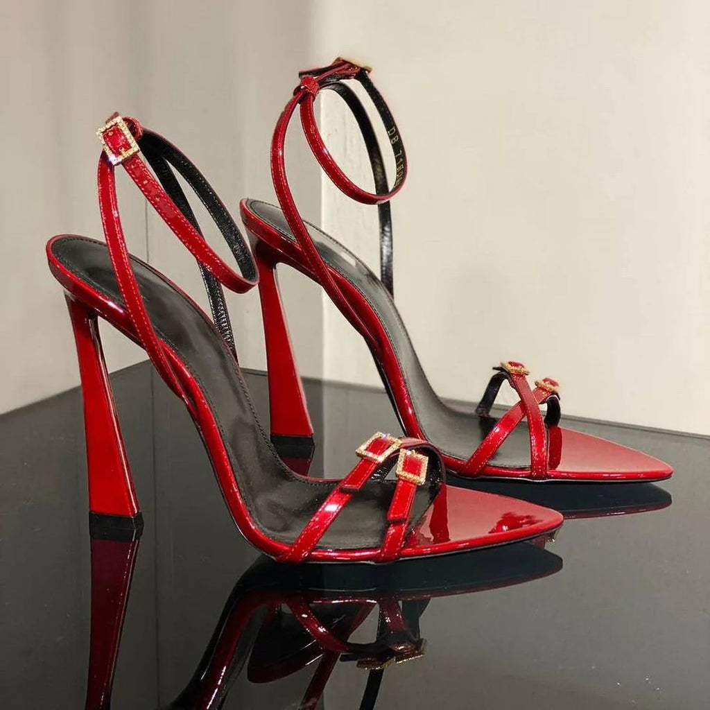 Women's High Heel Slingback Sandals – Pointed Toe Mary Jane High Heel Sandals Axl