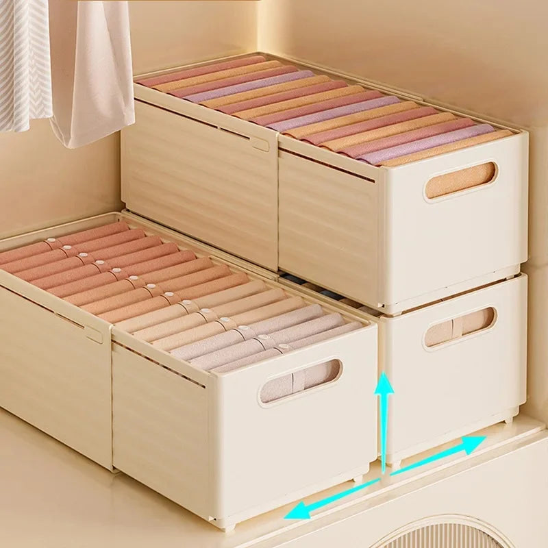Adjustable Foldable Clothes Storage Box & Closet Organizer Closet Storage Organizer Axl