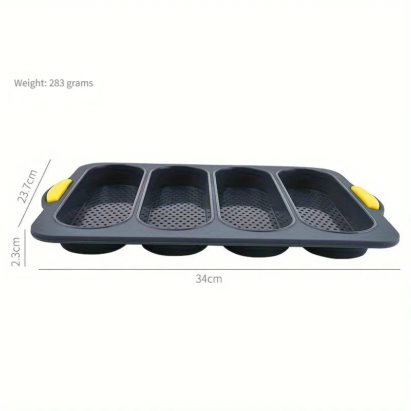 Silicone Baguette Baking Mold – Non-Stick Bread Loaf Tray Silicone Baking Mold Axl