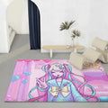 Needy Girl Overdose Flannel Floor Mat – Non-Slip Indoor Rug Flannel Floor Mat Axl White8 120x160cm