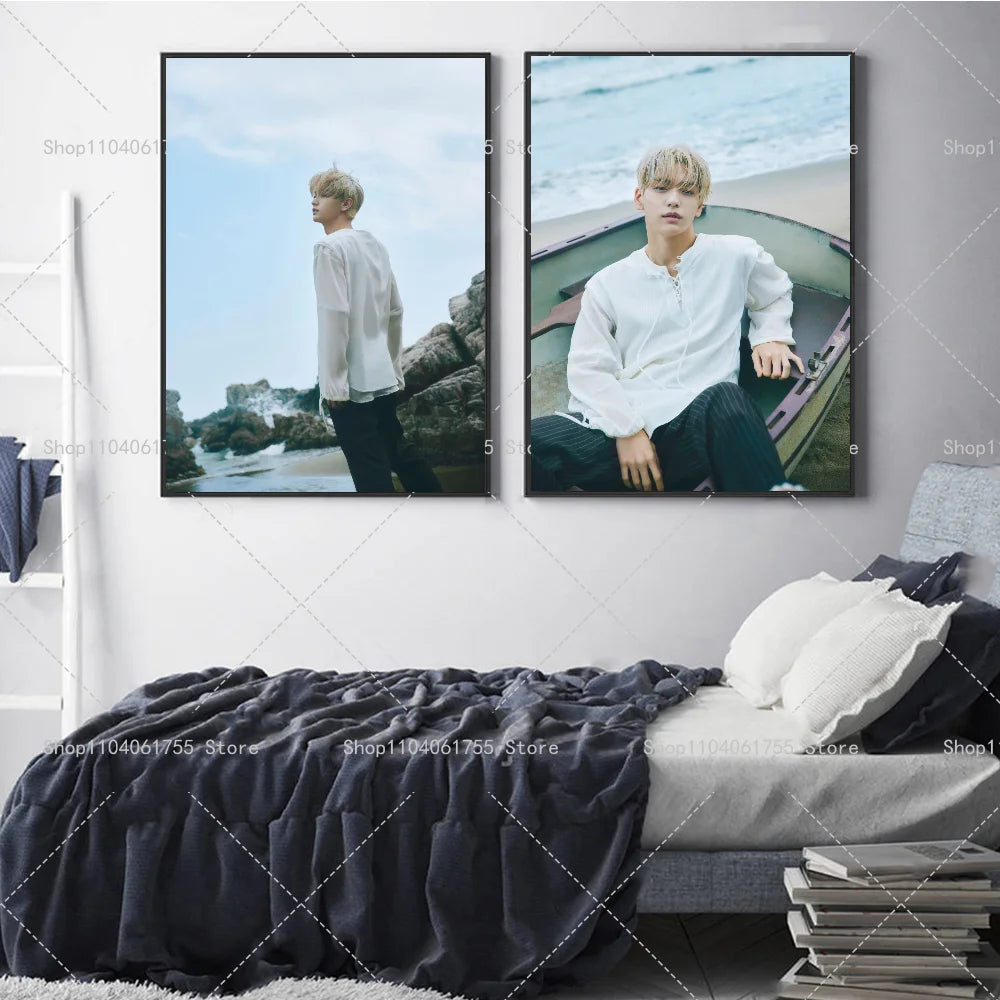 TXT Soobin Kpop Poster – Waterproof Self-Adhesive Wall Sticker Wall Art Poster Axl