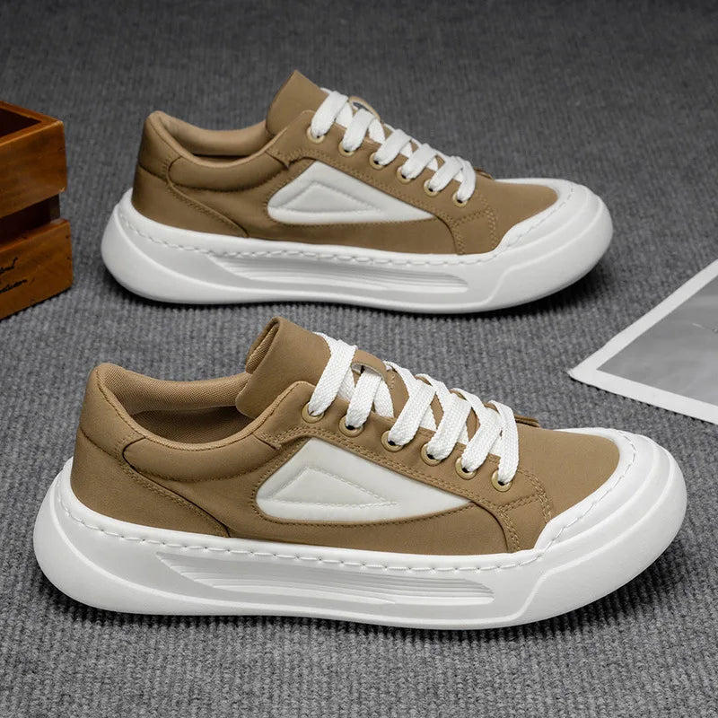 Men's Canvas Shoes – Lightweight Thick Sole Casual Slip-On Canvas Casual Shoes Axl