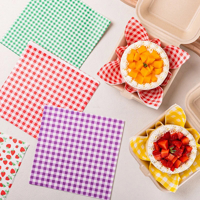100 Pcs Greaseproof Paper Sheets – Food Wax Wrapping Liners Food Wrapping Paper Axl
