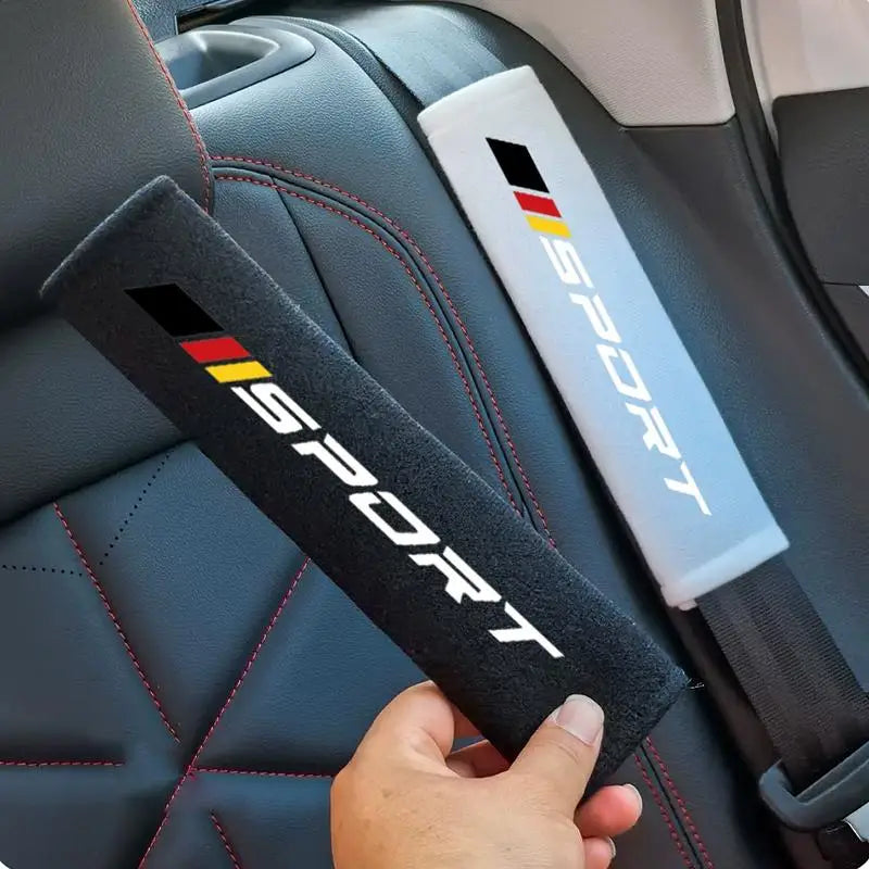 Soft Velveteen Car Seat Belt Cushion | 7 Colors, Universal Fit Seat Belt Cushion Axl