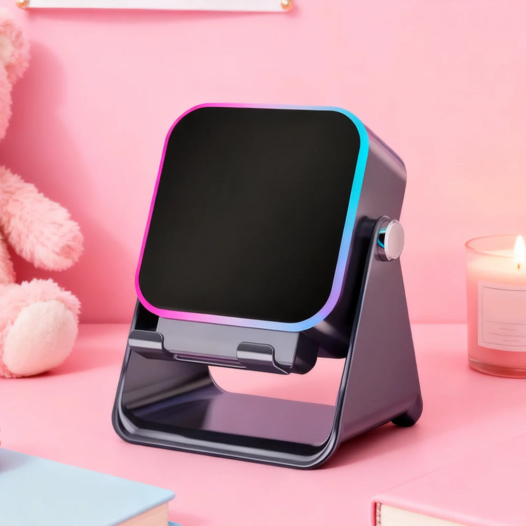 Folding Phone Stand Speaker – 10W Wireless Charging & Light Wireless Phone Speaker Axl