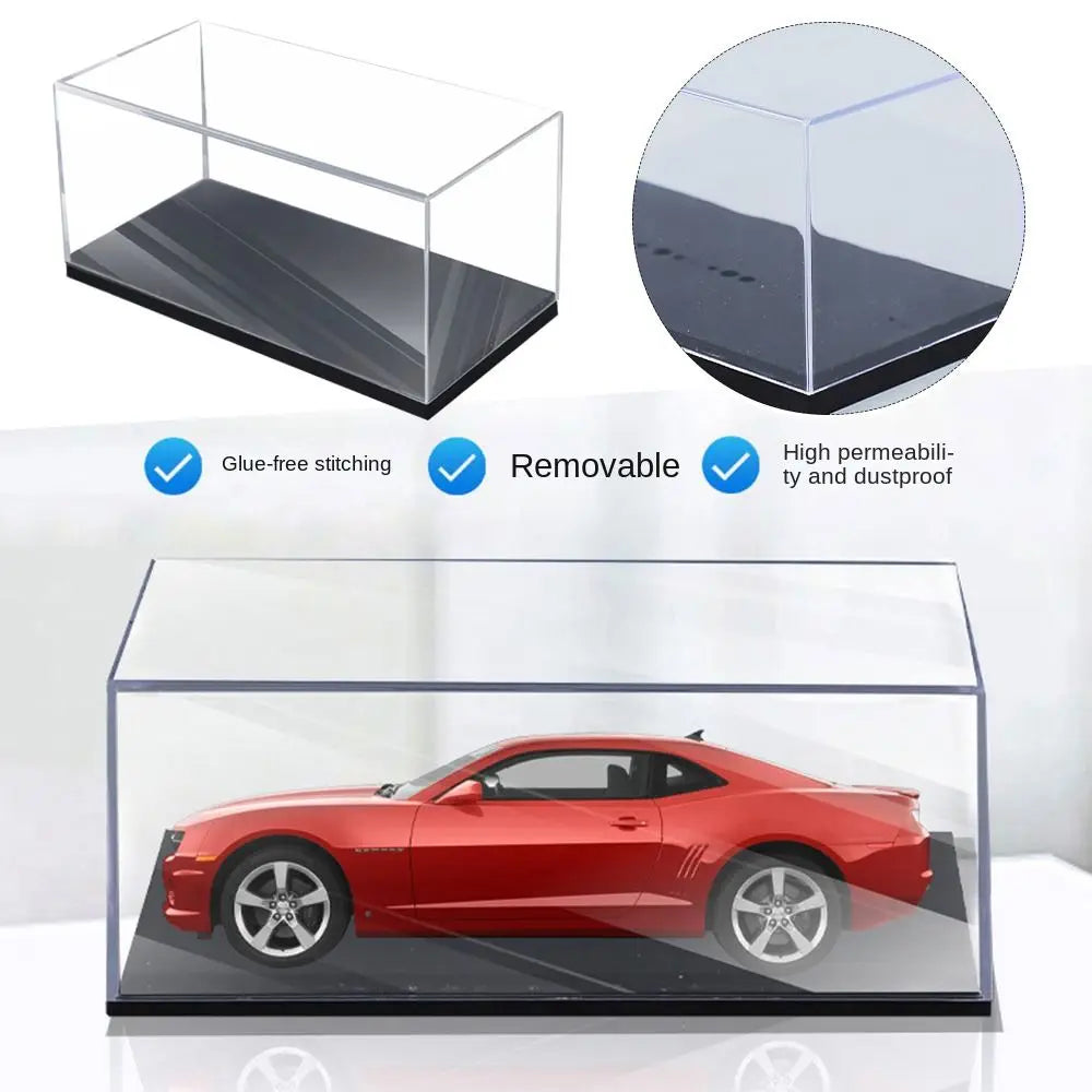 1/64 Diecast Model Car Display Box – Clear Acrylic Dust Cover Model Car Display Case Axl