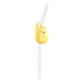 Soft Silicone Baby Buckle Straw – Portable Kids Cup Accessory Baby Feeding Straw Axl Yellow