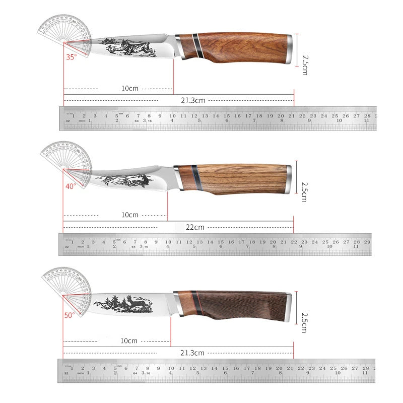 Hand-Forged Boning Knife – Stainless Steel & Wood Handle Boning Knife Axl