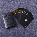 Waterproof Gold Foil Playing Cards – Poker, Magic & Board Games Playing Card Deck Axl Light Gray