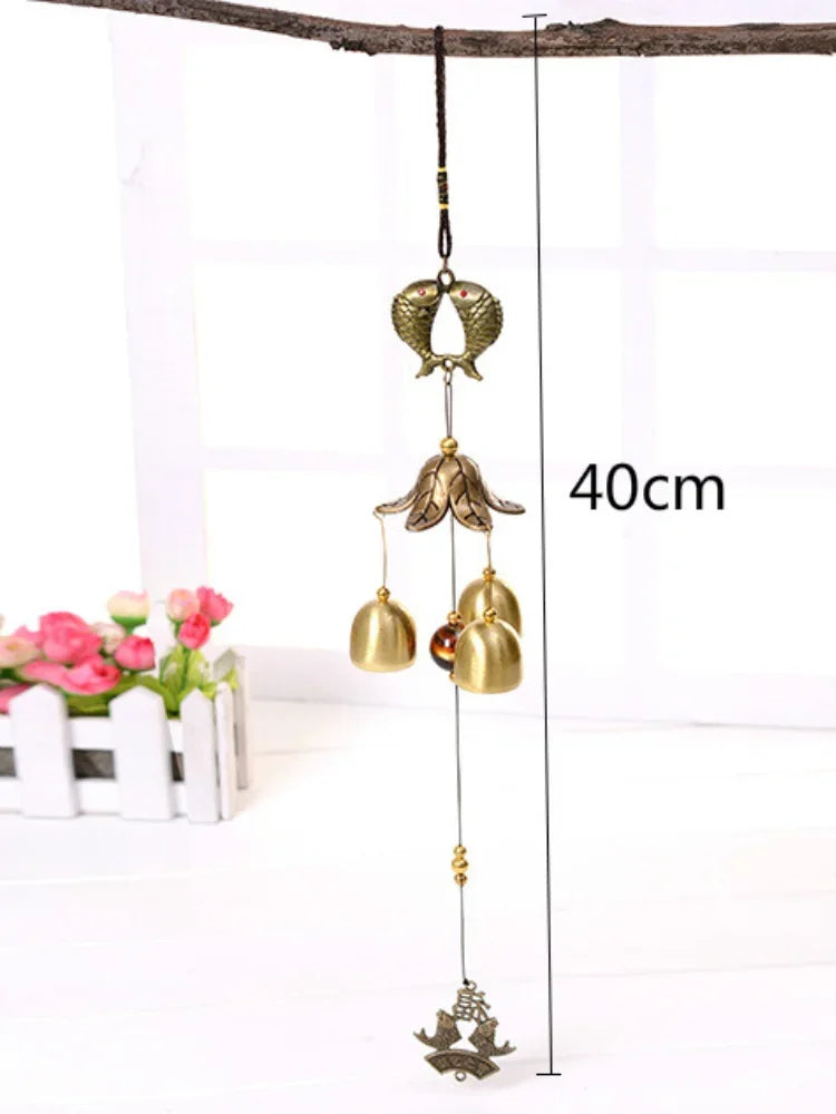 Copper Retro Metal Wind Chimes – Chinese Lucky Garden Decor Metal Wind Chimes Axl