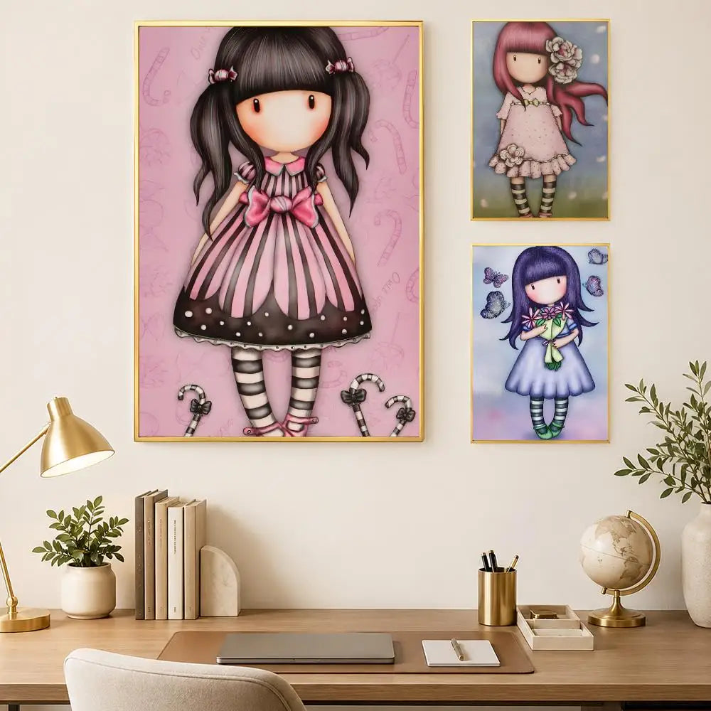Gorjuss Self-Stick Wall Poster – HD Waterproof Home Decor Wall Art Poster Axl