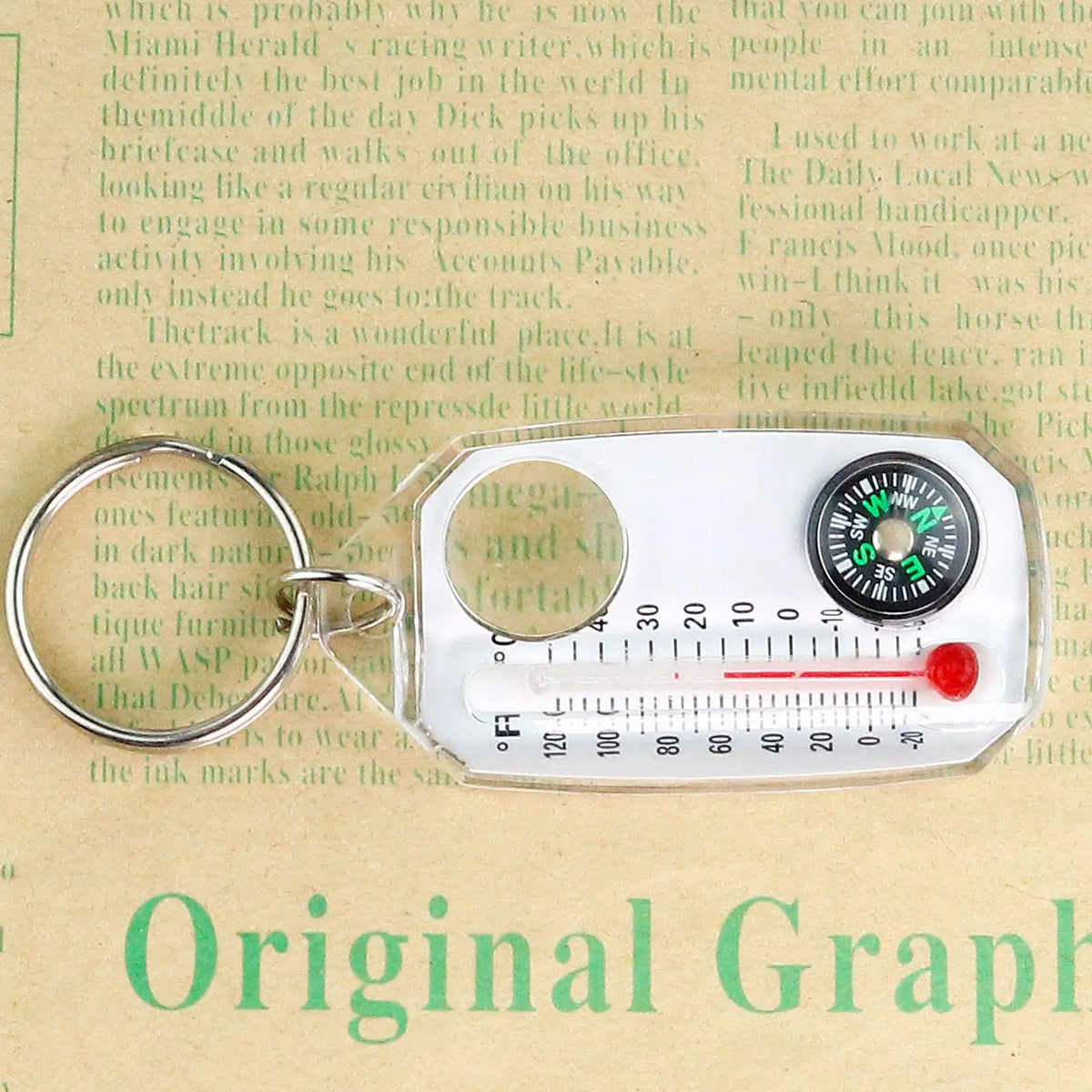 Hiking Compass Keychain – Portable Outdoor Navigation Tool Compass Keychain Axl