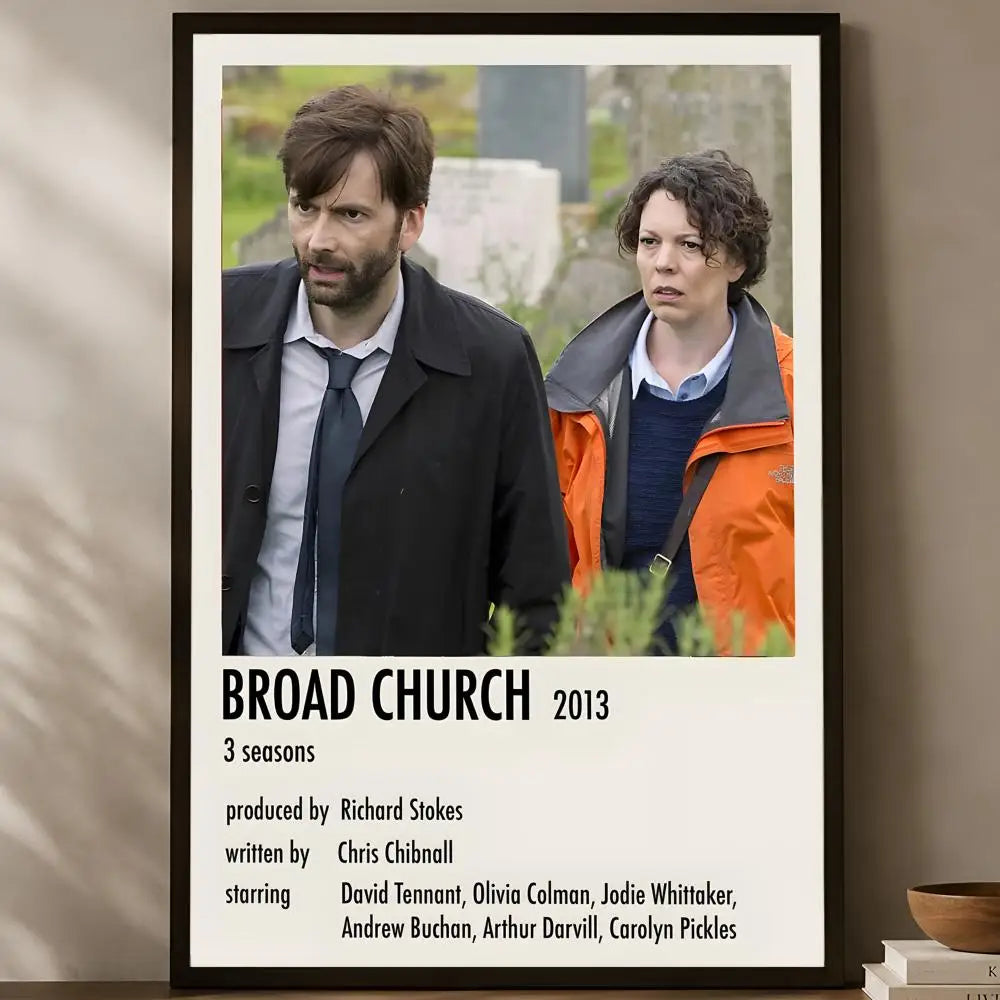 Broadchurch HD Self-Stick PVC Wall Art Poster | TV Show Decor Wall Art Poster Axl White08 60X90cmNoframe