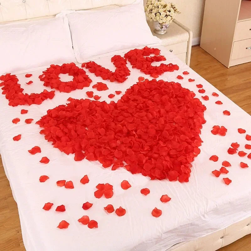 Silk Rose Petals 100pc – Wedding & Valentine's Day Scatter Decor Silk Scatter Petals Axl