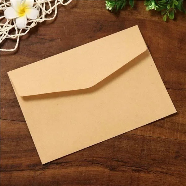 10-Pack Retro Kraft Paper Envelopes – Black, White & Brown Kraft Paper Envelopes Axl khaki
