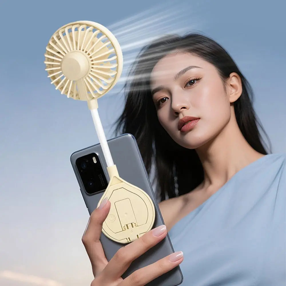 2-in-1 Magnetic Mini Desk Fan & Phone Holder – 3 Speed USB-C Mini Desk Fan Axl