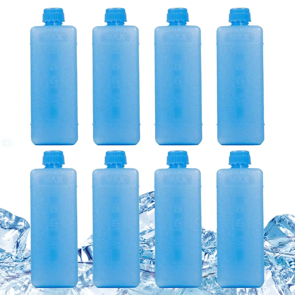 8-Pack Reusable Ice Packs for Coolers | Camping & Travel Reusable Ice Packs Axl