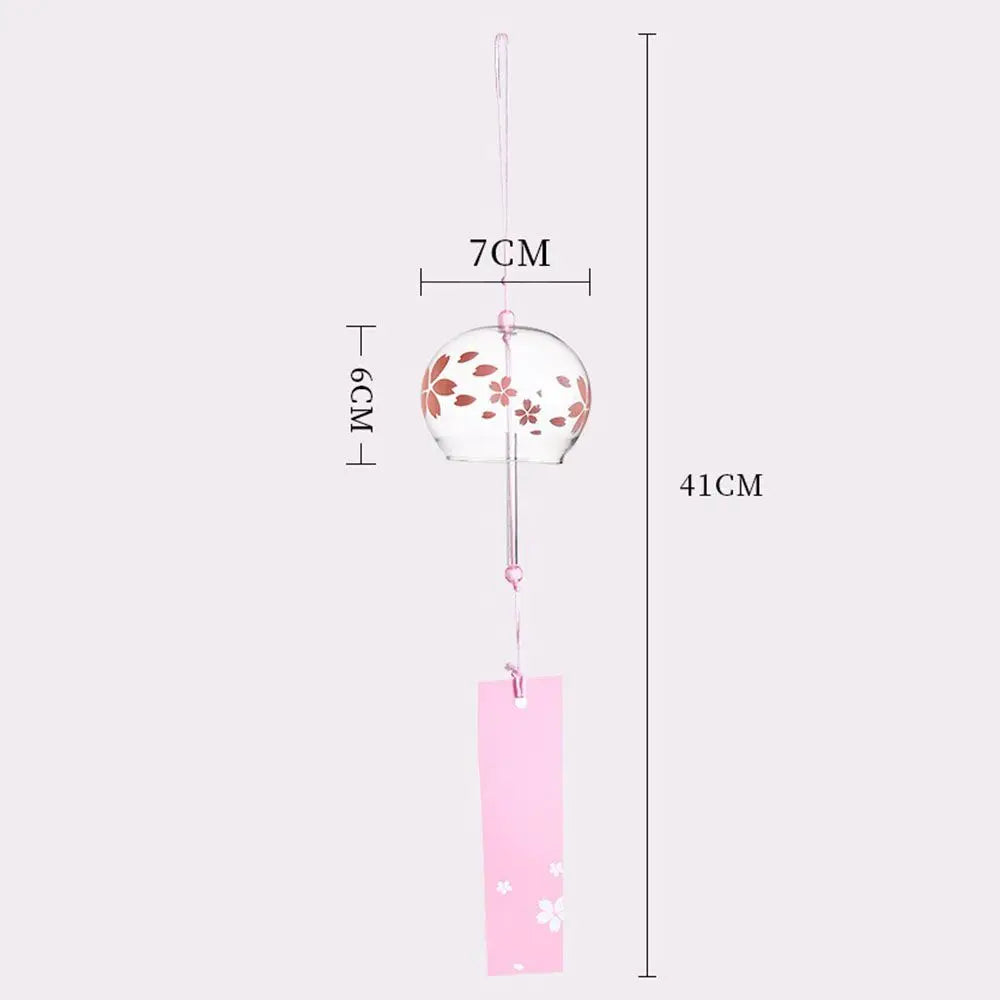 Japanese Glass Wind Chime – Handmade Furin Bell Home Decor Glass Wind Chime Axl