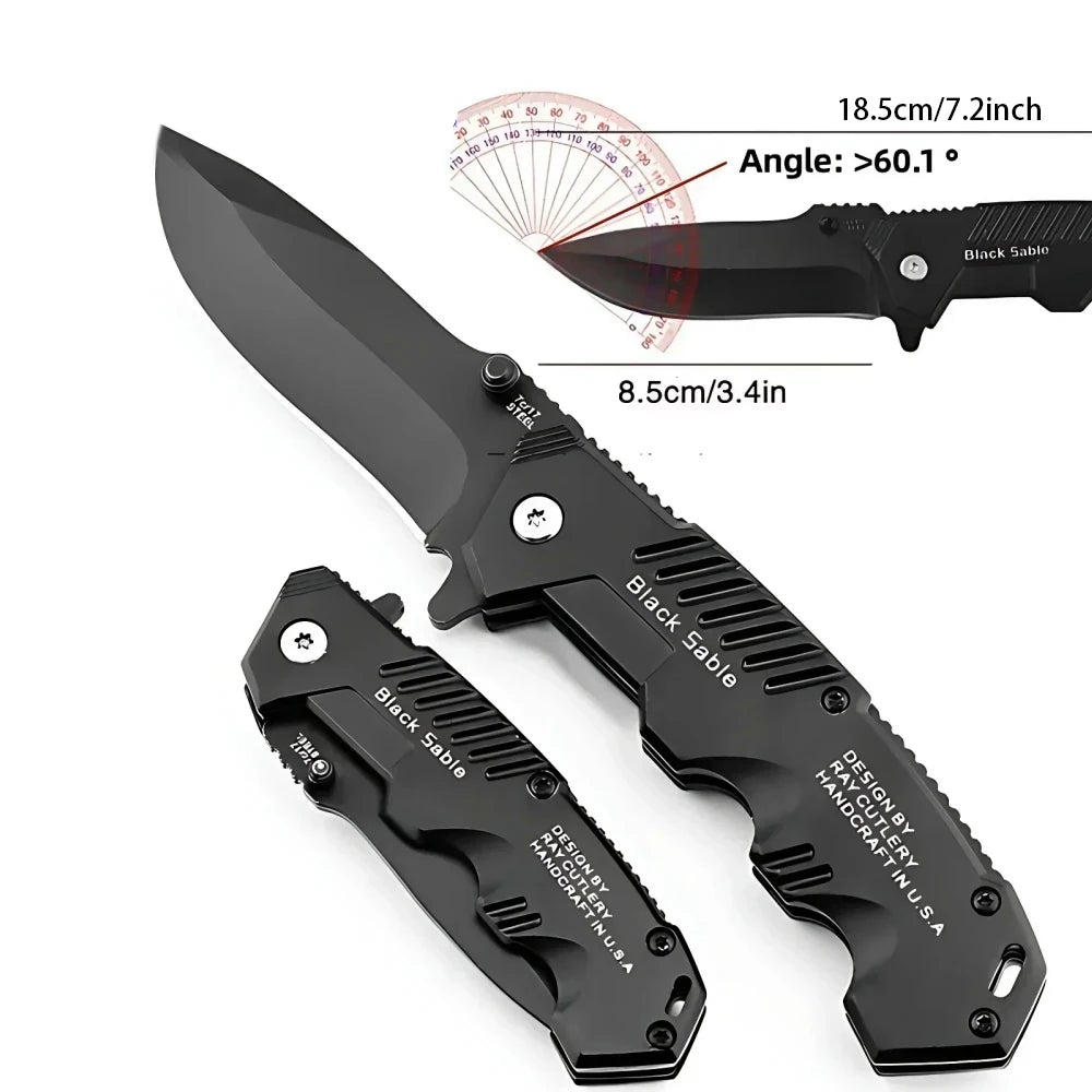 Stainless Steel Folding Pocket Knife – Camping EDC Blade Folding Pocket Knife Axl