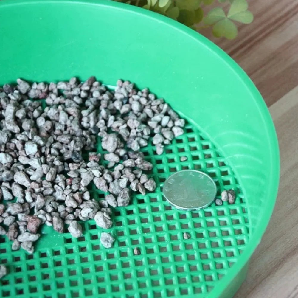 Portable Plastic Soil Sieve – Garden Stone & Seedling Filter Garden Soil Sieve Axl
