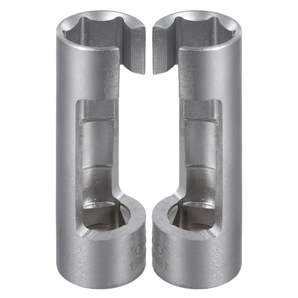 Diesel Injector Pipe Flare Nut Socket Wrench 17mm & 19mm Set Flare Nut Socket Set Axl