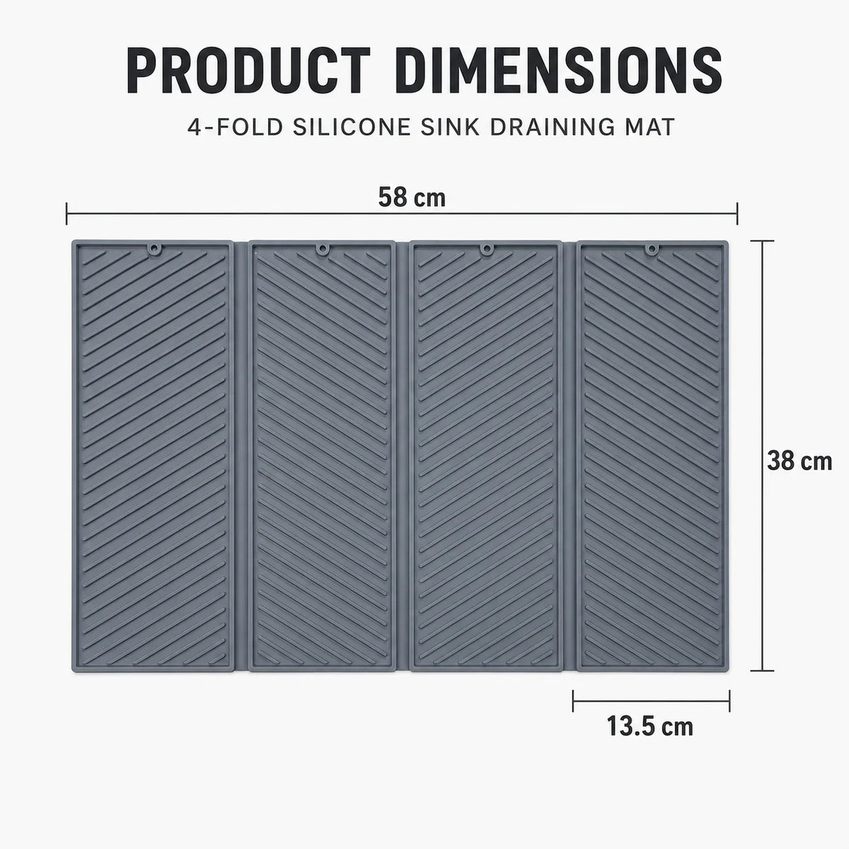 Foldable Silicone Dish Drying Mat – Non-Slip & Heat Resistant Dish Drying Mat Axl