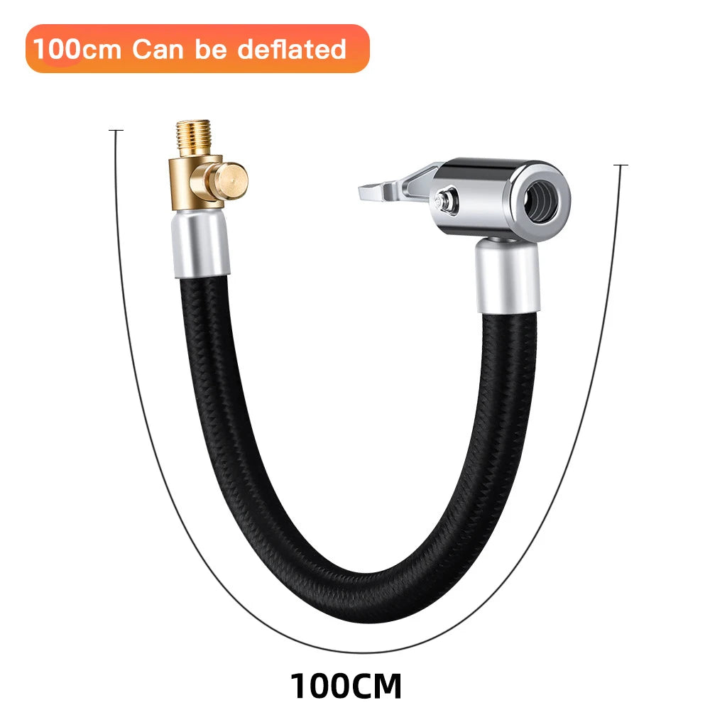 M6 Locking Air Chuck & Hose – Tire Inflation Adapter Tire Inflation Chuck Axl 100CM