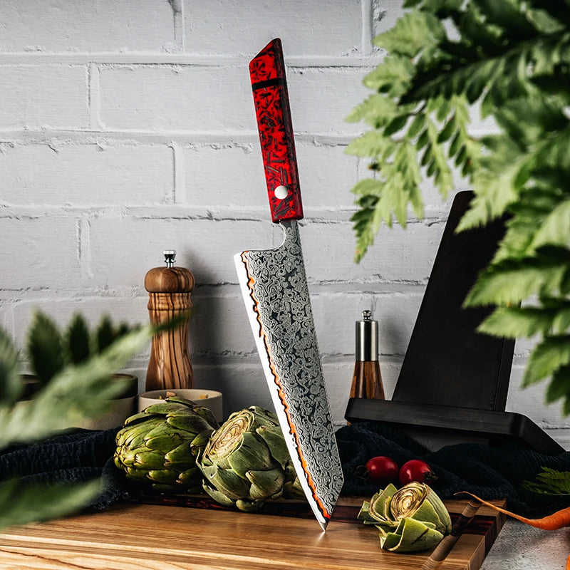 Grandsharp 8" Kiritsuke Knife – 55-Layer Damascus Steel Chef Knife Damascus Chef Knife Axl