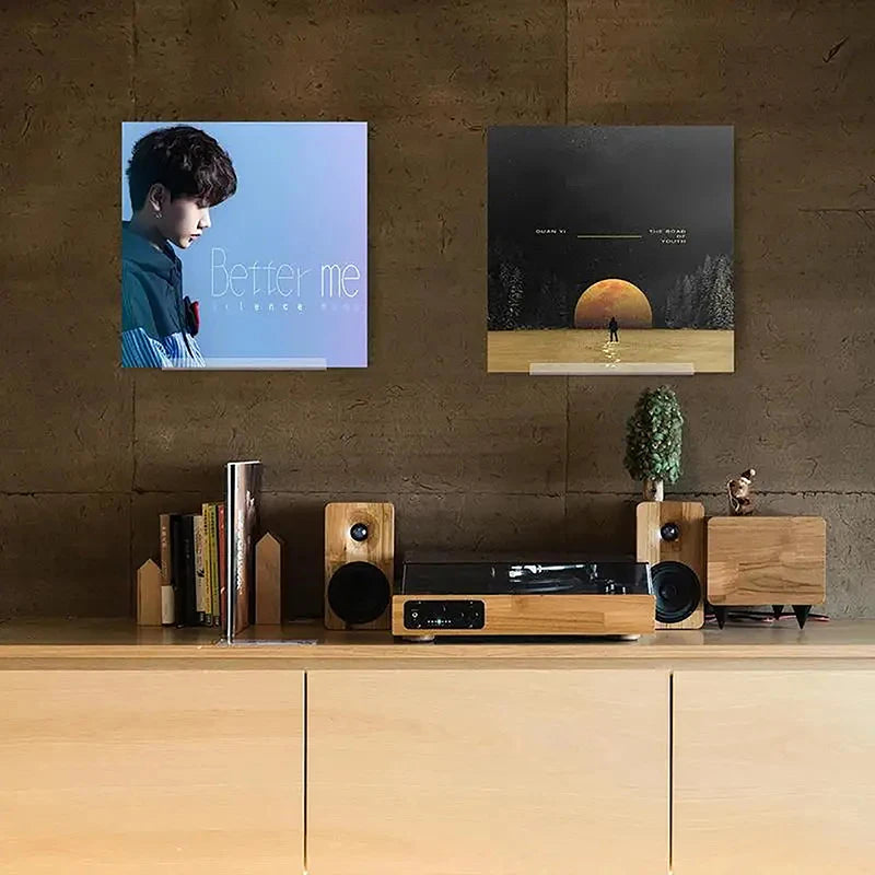 Clear Acrylic Vinyl Record Wall Mount Shelf – LP Display Vinyl Record Shelf Axl