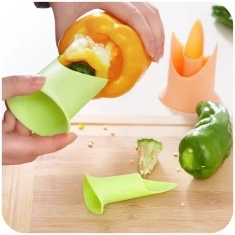 2-Piece Pepper & Tomato Corer Set – Easy Seed Remover Tool Vegetable Corer Set Axl