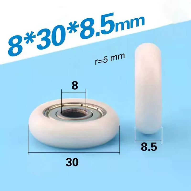 608ZZ POM Nylon Bearing Pulley Wheel 8×30×8.5mm | 1 Pc Bearing Pulley Wheel Axl