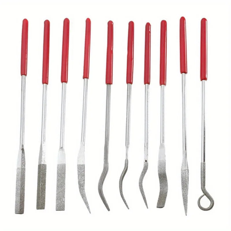 10-Pc Diamond Riffler Files Set – Jewelry, Watch & Metal Tools Diamond Riffler Files Axl