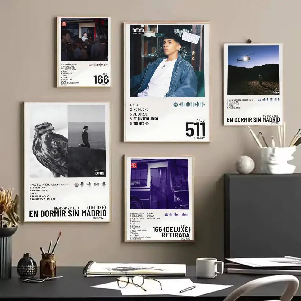 Milo J Album Cover Canvas Wall Art Poster | Home Decor Gift Canvas Wall Art Axl
