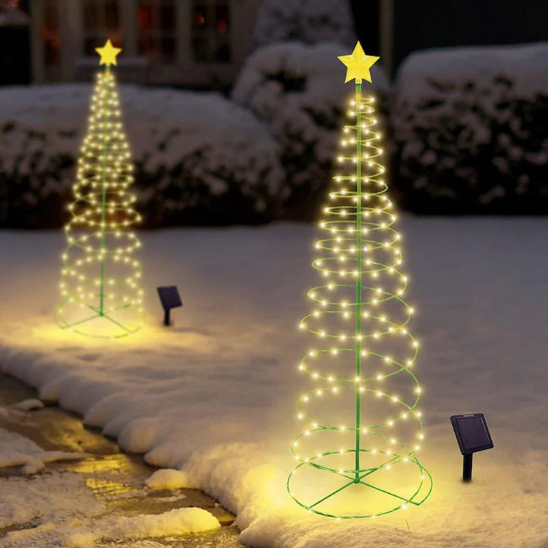 Solar LED Christmas Tree Light – Outdoor Waterproof Garden Decor Solar Christmas Light Axl