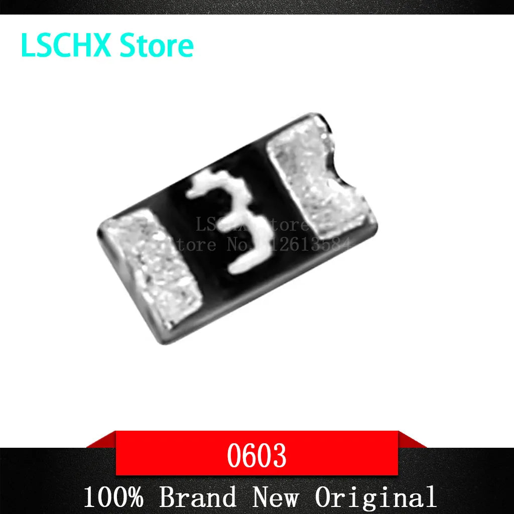 50Pcs PPTC Resettable SMD 0603 Fuse – 10mA to 1A, 30V/60V Resettable SMD Fuse Axl