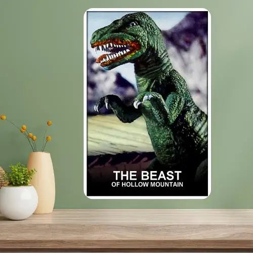 Beast of Hollow Mountain Vintage Metal Movie Poster Sign Metal Wall Sign Axl aluminum sign aluminum 14x20cm