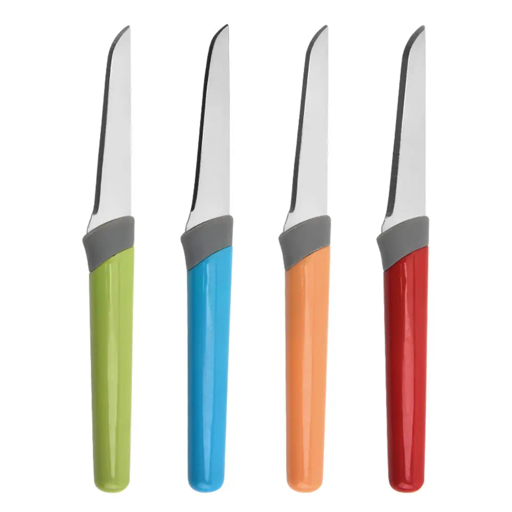 4-Piece Stainless Steel Paring Knife Set – Colorful Fruit Knives Paring Knife Set Axl