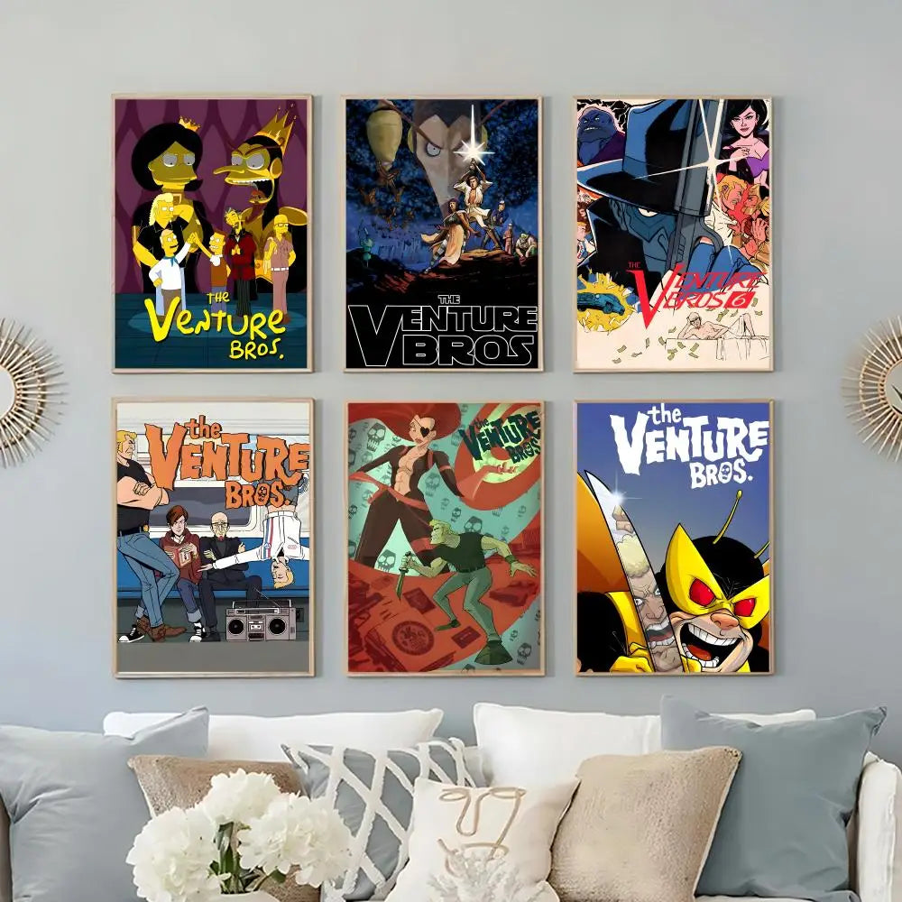 The Venture Bros HD Self-Adhesive Waterproof Poster | Wall Art Wall Art Poster Axl