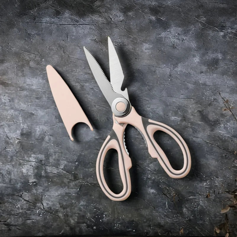 Stainless Steel Multifunctional Kitchen Scissors – Meat & Fish Kitchen Scissors Axl Pink