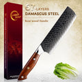 Grandsharp Nakiri Knife – 67-Layer Damascus Steel Rosewood Damascus Kitchen Knife Axl Default Title
