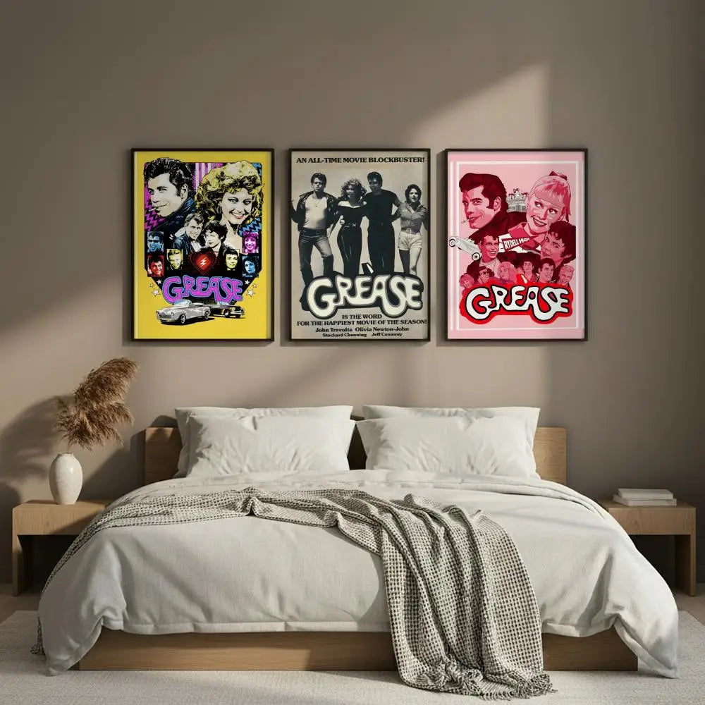 Grease Movie HD Art Poster – Self-Adhesive Wall Sticker Decor Movie Art Poster Axl
