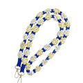 Handmade Daisy Macrame Keychain – Boho Wrist Strap for Women Macrame Keychain Axl Style 4