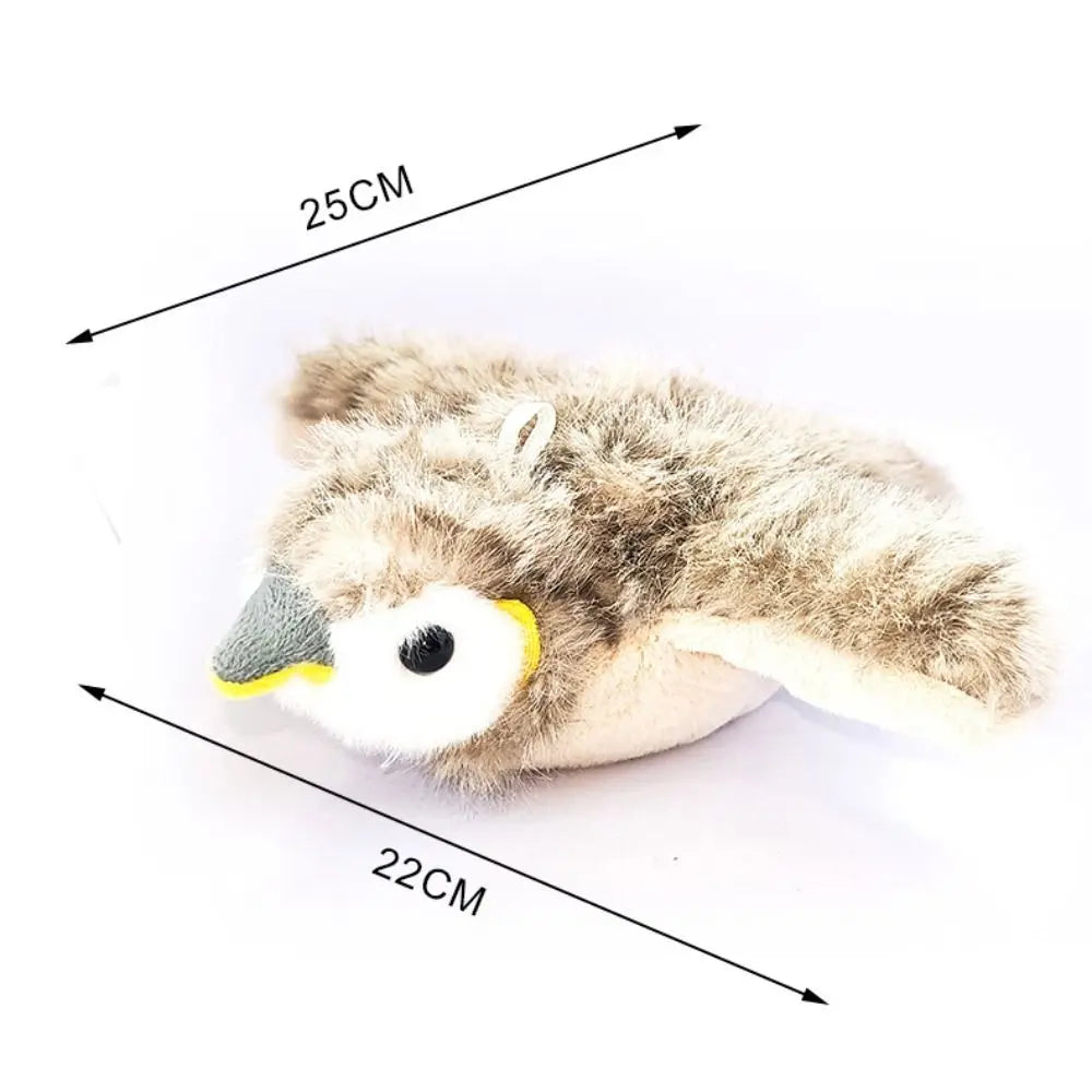 Electronic Flapping Bird Cat Toy – Touch-Activated Chirping Sparrow Interactive Cat Toy Axl