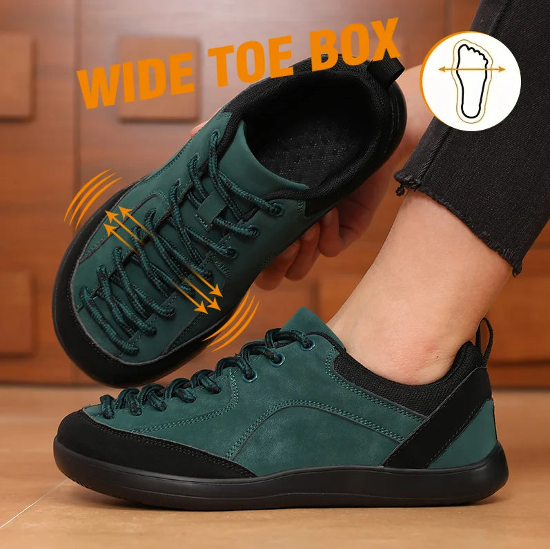 Women's Barefoot Sneakers – Wide Toe Zero Drop Canvas Shoes Barefoot Sneakers Axl
