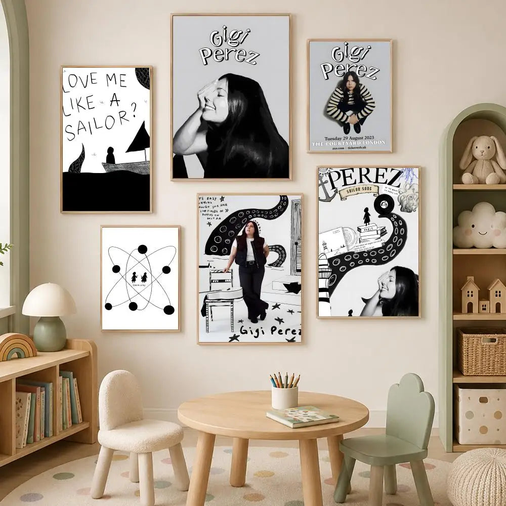 Gigi Perez HD PVC Self-Stick Wall Art Poster | Waterproof Décor Wall Art Poster Axl